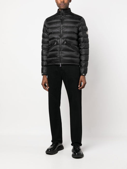 padded zip-up down jacket
