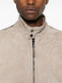 Lountere suede-panel puffer jacket
