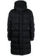 logo-patch padded coat