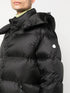 logo-patch padded coat