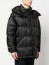 logo-patch padded coat