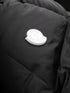logo-patch padded coat