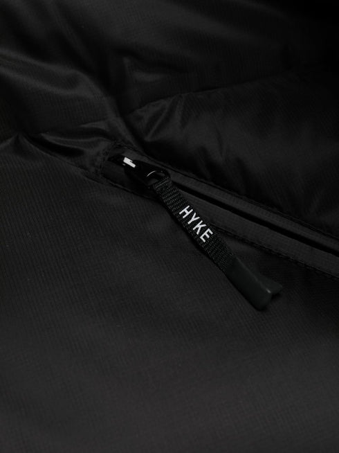 logo-patch padded coat