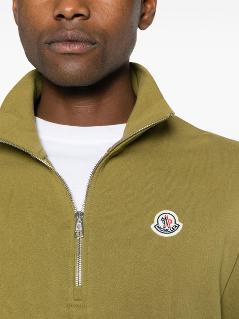 appliqué-logo cotton sweatshirt