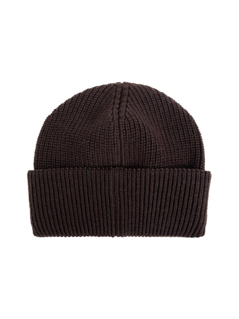 logo-patch wool beanie