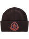 logo-patch wool beanie