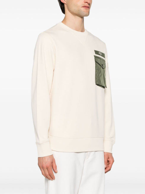 logo-patch cotton-blend sweatshirt