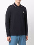 patch-detail long-sleeved polo shirt
