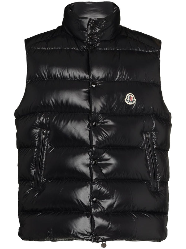 Tibb logo-patch padded gilet