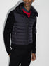 knit detail padded jacket