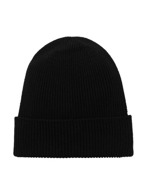logo-patch knitted beanie