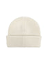 logo-patch wool beanie hat