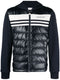 panelled padded cotton jacket