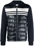 panelled padded cotton jacket