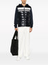 panelled padded cotton jacket