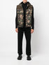 camouflage-print hooded puffer jacket