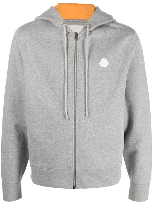 zip-up cotton hoodie