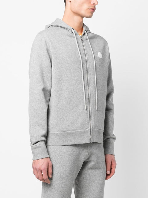 zip-up cotton hoodie