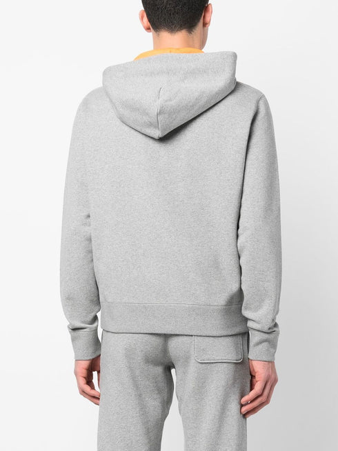 zip-up cotton hoodie