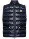 Gui logo-patch puffer gilet