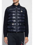 Gui logo-patch puffer gilet