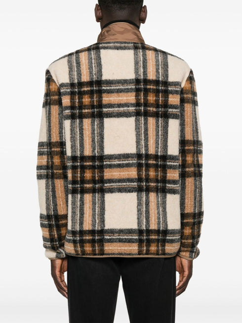 plaid-check jacket