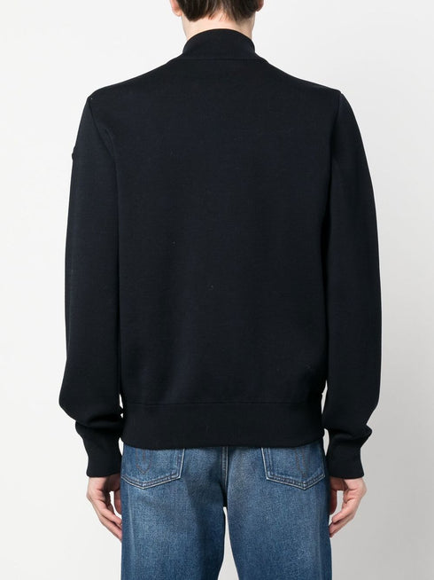 padded contrast-sleeve jacket