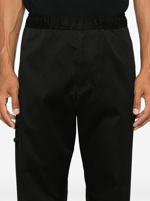 logo-patch trousers