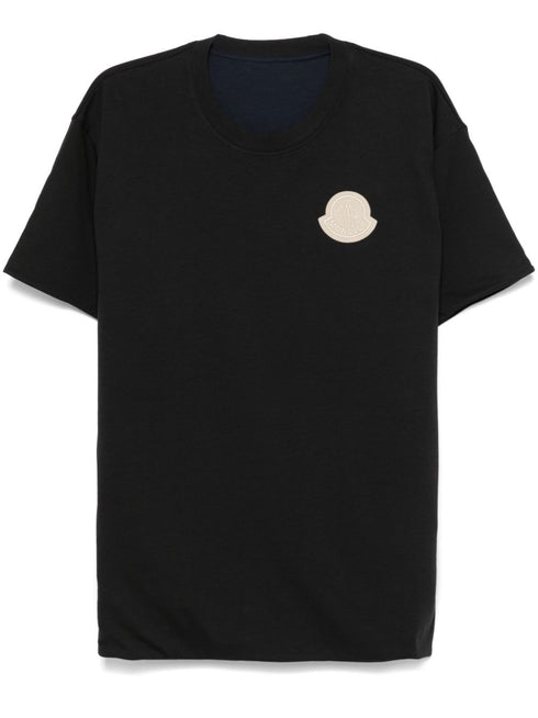 logo-patch reversible T-shirt