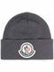 logo-patch wool beanie