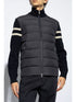 knitted-panels puffer jacket
