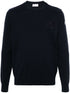 monogram-embroidered cotton jumper