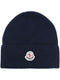 logo-patch cotton beanie