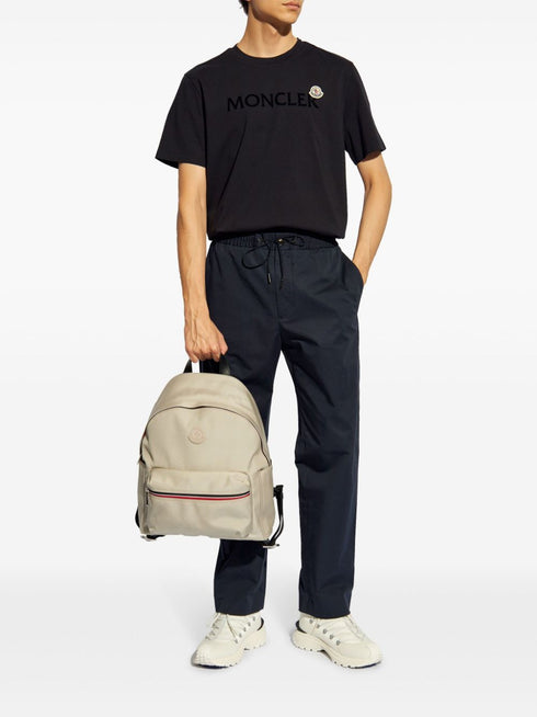 flocked-logo cotton T-shirt