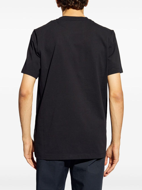 flocked-logo cotton T-shirt