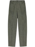 herringbone pattern tailored trousers