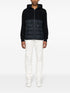 padded-panelled hooded jacket