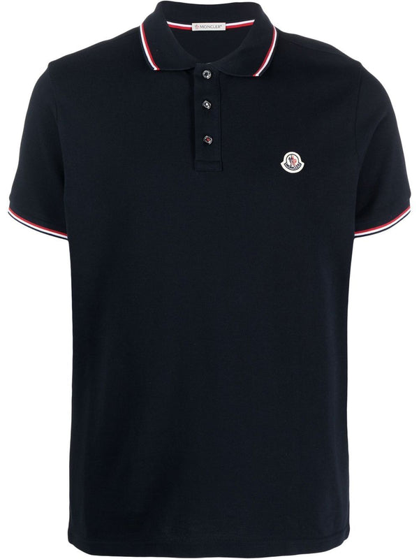 logo patch polo shirt