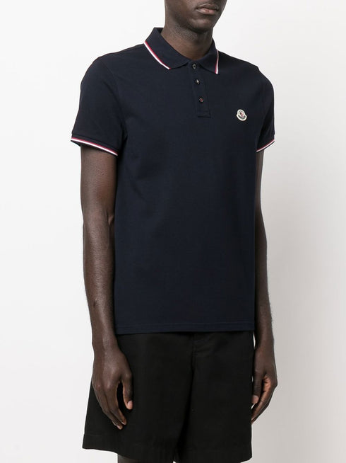 logo patch polo shirt