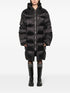 x Rick Owens strap-embellished hooded padded jacket