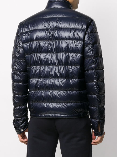 high-neck quilted jacket