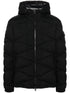 quilted hooded puffer jacket