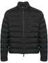 logo-embossed quilted jacket