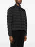 logo-embossed quilted jacket