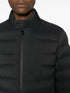 logo-embossed quilted jacket