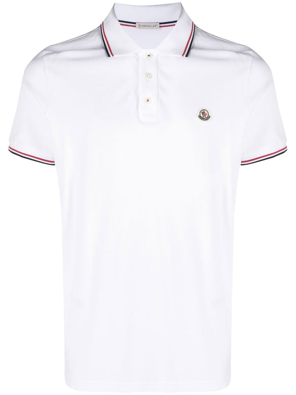 logo-patch short-sleeve polo shirt