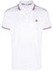 logo-patch short-sleeve polo shirt
