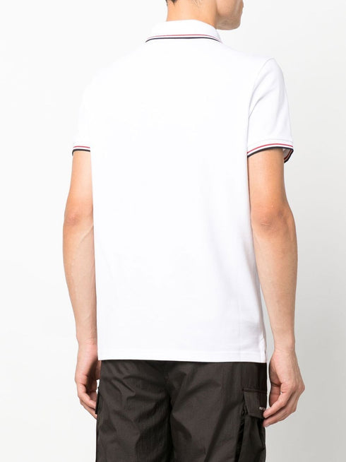 logo-patch short-sleeve polo shirt