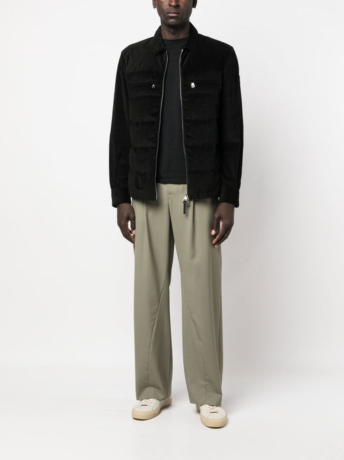 corduroy padded bomber jacket