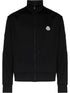 logo-patch zip-fastening jumper
